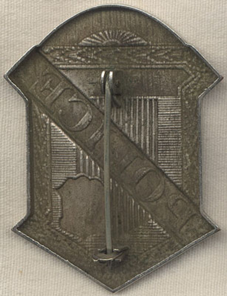 1890s Methuen, Massachusetts Police Captain Radiator-Style Badge