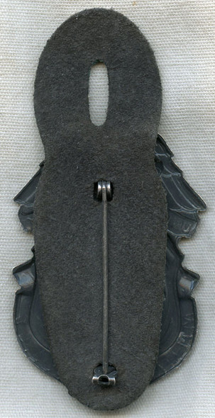 1970s US Army MP (Military Police) Badge on Issue Leather Hanger