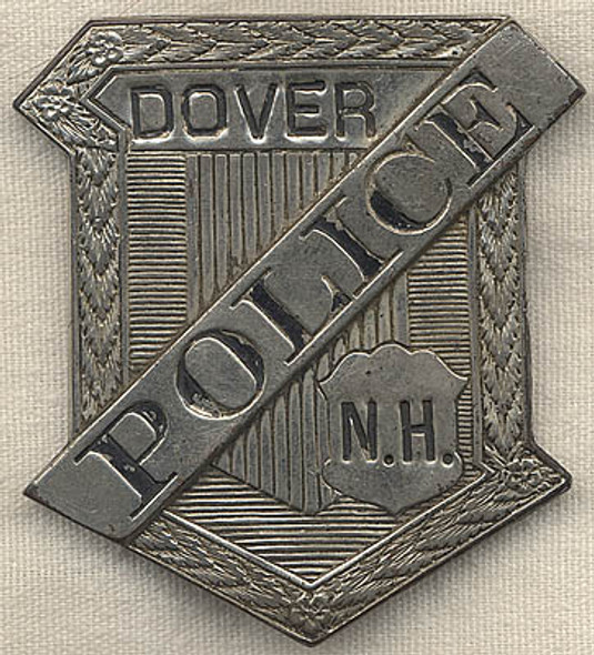 1890s Dover, New Hampshire Police Radiator Badge