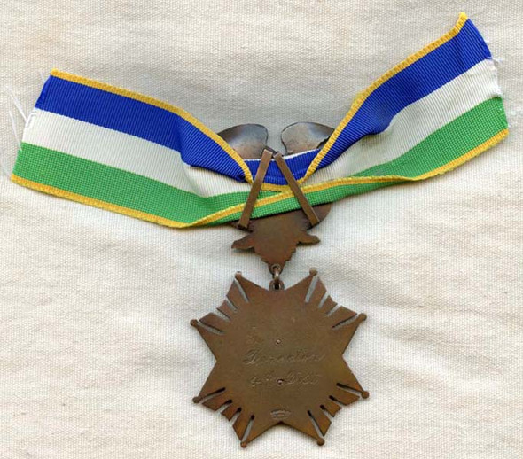 1900 New York City Police Lieut. Benevolent Assoc Badge Dieges & Clust