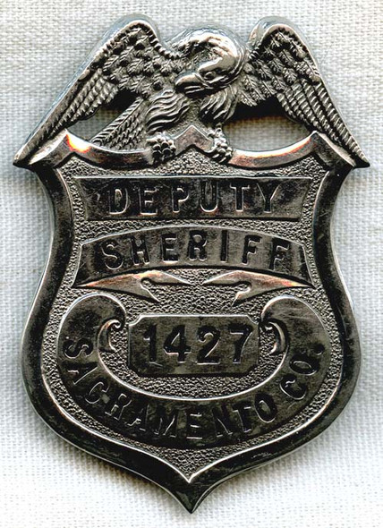 WWI Era Sacramento County, California Deputy Sheriff "Posse" Badge
