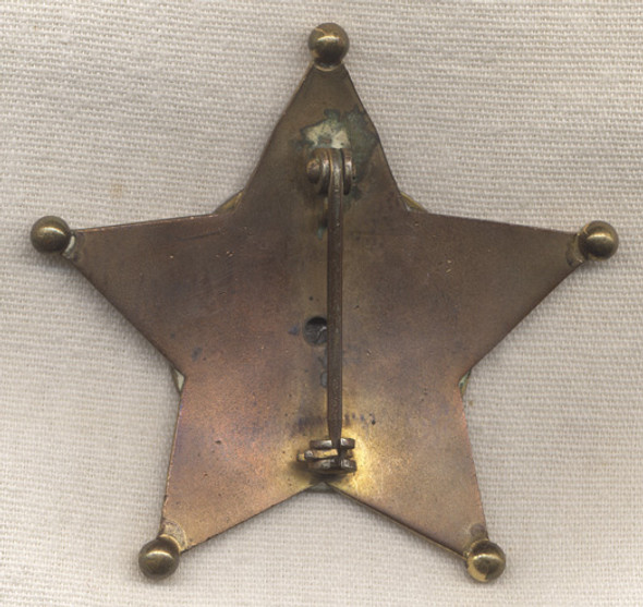 Rock Island County, Illinois Chief Deputy Sheriff 5-Point Star Badge