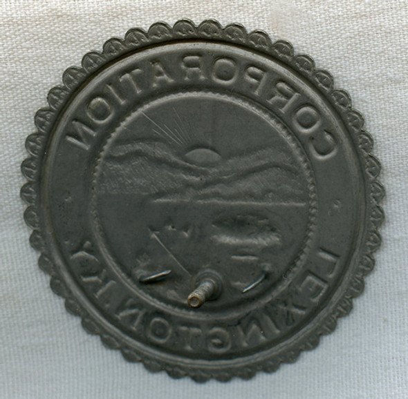 Rare Ca 1912-1913 Lexington, Kentucky Police Department Hat Badge