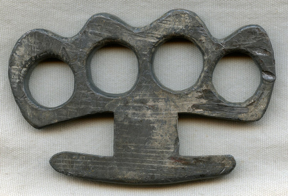 Great Old Circa 1900 Knuckle Duster in Lead <p> NO LONGER AVAILABLE