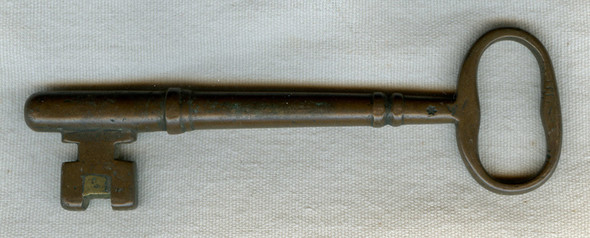Old Brass "Jail" Key with Star Marks <p> NO LONGER AVAILABLE