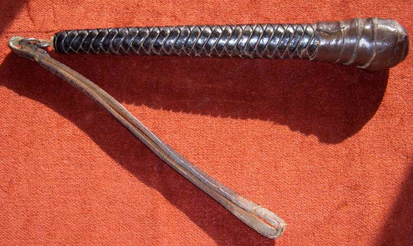 Old 1930s Lead-Loaded Leather "Sap" Reportedly Carried by Maine Game Warden