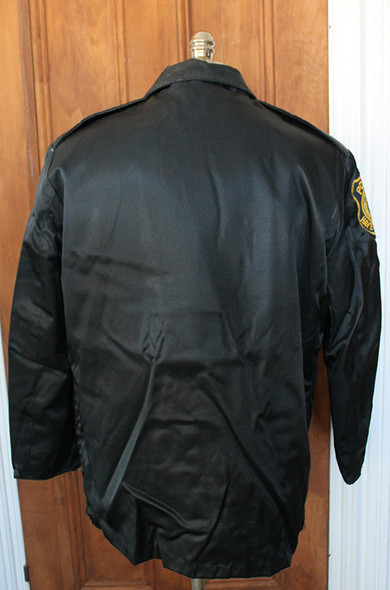 Cool 1960's-70's Nylon Police Jacket by "West Point" with Haverhill, MA Police Patch