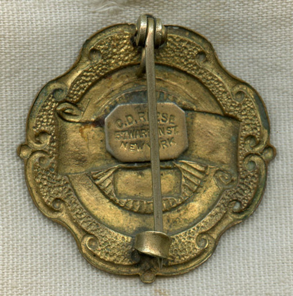 Circa 1910s Mineral Wells, Texas Police Badge by C.D. Reese of New York
