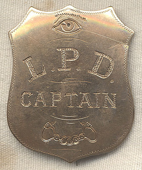 1870s Leadville, Colorado Police Captain Badge<p> NO LONGER AVAILABLE