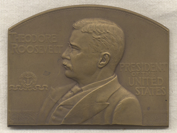 1907 Theodore Roosevelt "Great White Fleet" World Cruise Bronze Medal