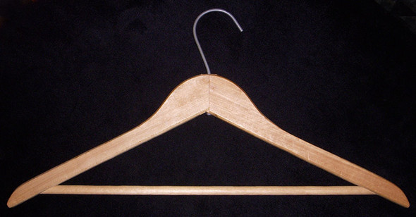 Early 1960s Canadian National (CN) Railway Passenger Car Wooden Coat Hanger