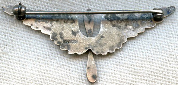 1920s Sterling US Air Corps (USAC) Sweetheart Wing