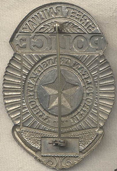 1920s Boston, Massachusetts MTA Street Railway Police Badge #109