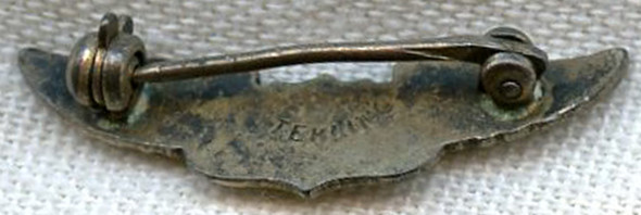Sterling 1930s USAAF Sweetheart Lapel Wing