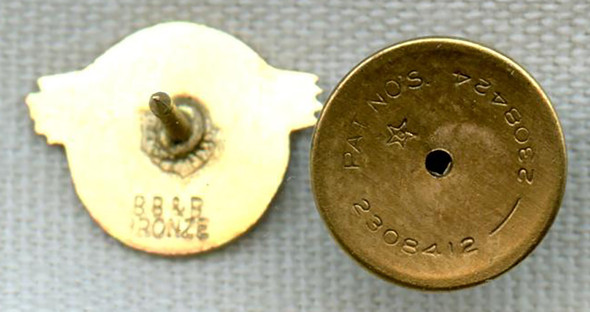 Scarce, Early WWII "National Defense" Discharge Lapel Pin by BB&B