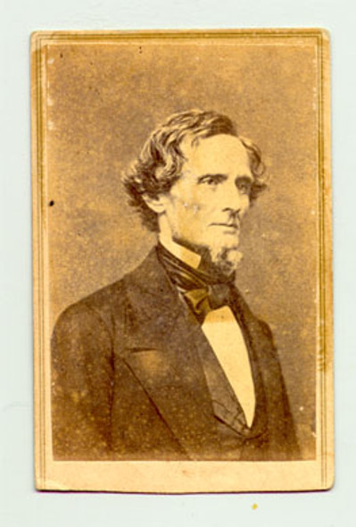 Civil War-Era Jefferson Davis CDV Photo From Brady Negative
