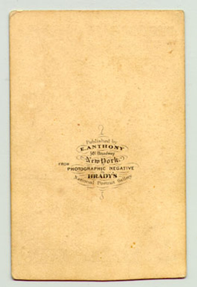 Civil War-Era Jefferson Davis CDV Photo From Brady Negative