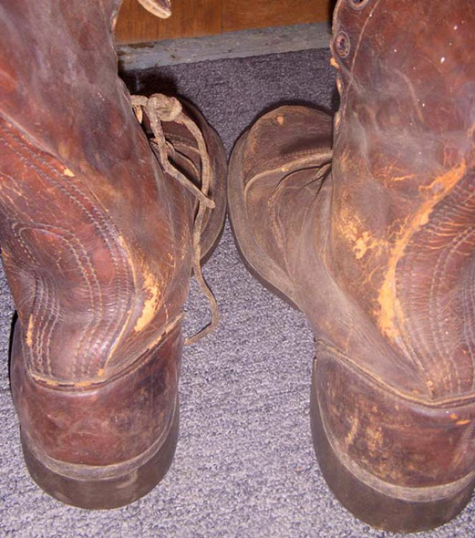 Pair WWII US Army Paratrooper Boots Size 9 1/2 D