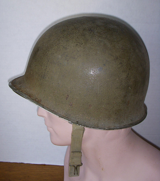 Great Salty WWII US Army M1 Fixed Bale Helmet