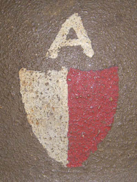 Rare WWI Unit-Painted US Army 80th Infantry Division 314th Machine Gun Rgt Steel Helmet