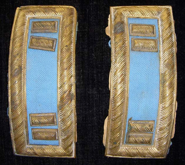 Scarce Pair Smith's Patent Civil War US Infantry Captain's Shoulder Straps