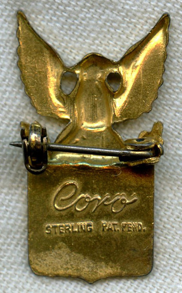 WWII Gold Sterling Husband-in-Service Pin by Coro