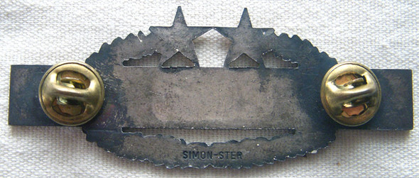 Very Rare 1960s US Army Combat Infantry Badge (CIB) - 3rd Award in Sterling