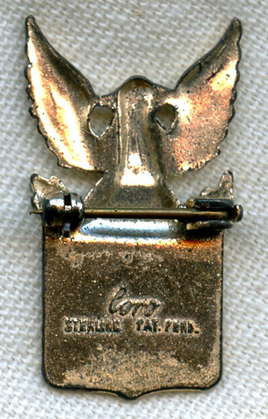 WWII Sterling Husband-in-Service Pin by Coro