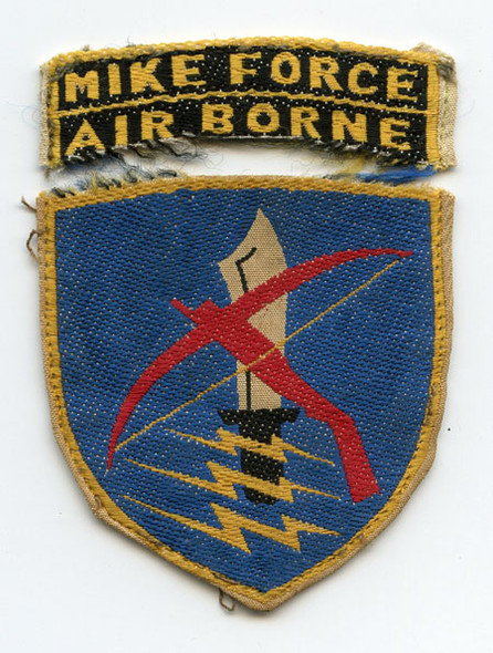 MIKE Force Patch Worn as Beret Flash with Original Tab