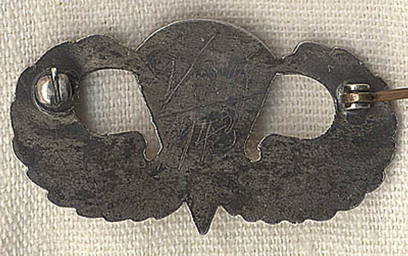 WWII Paratrooper Wing with First Jump or Graduation Date