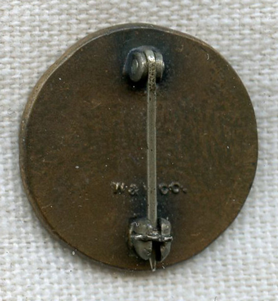 Rare Bronze Manhattan Project Service Pin by Whitehead & Hoag