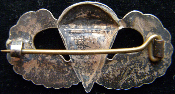 Real WWII English-Made US Army D-Day Paratrooper Badge by J.R. Gaunt