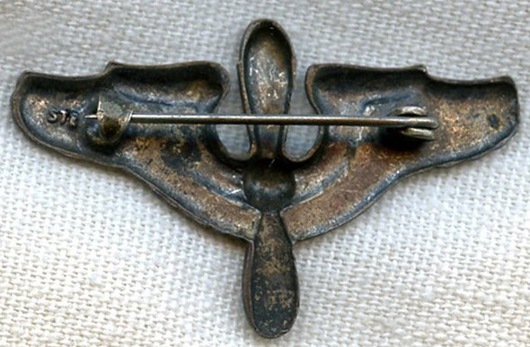 Sterling WWII US Air Corps (USAC) Sweetheart Pin