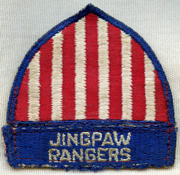 Rare WWII OSS Detachment 101st Jingpaw Rangers Shoulder Patch