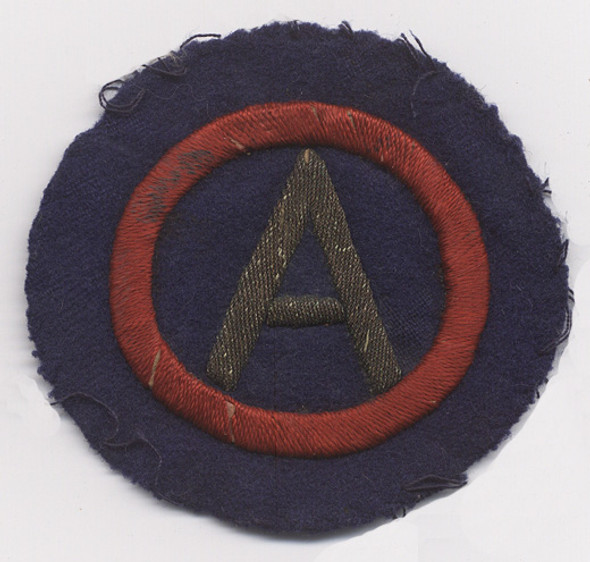 WWI US 3rd Army Shoulder Patch in Bullion