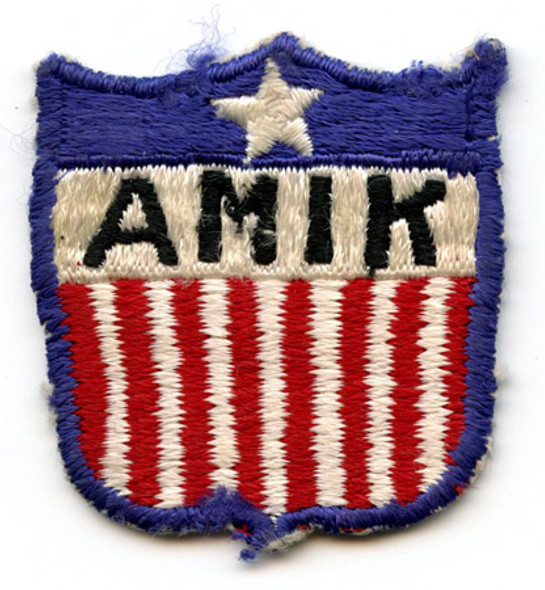 Rare Circa 1950 American Mission in Korea (AMIK) Patch Japanese-Made