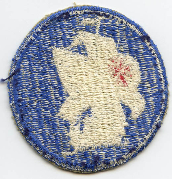 WWII US Army Caribbean Defense Command Shoulder Patch Single Waterline Variant