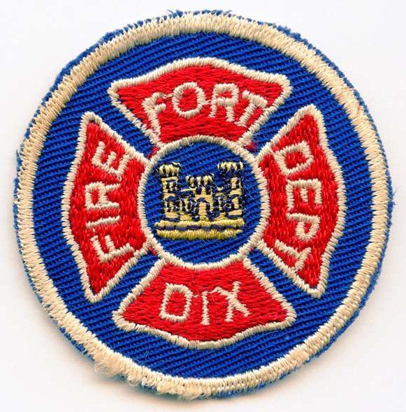 WWII US Army Fort Dix Fire Department Patch