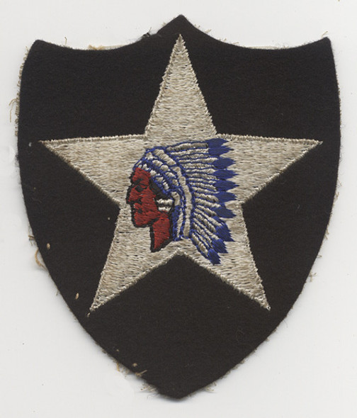 WWII Wool Shoulder Patch for US Army 2nd Infantry Division