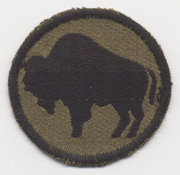 WWII Italian-Made Bevo-Weave Shoulder Patch for US Army 92nd Infantry Division