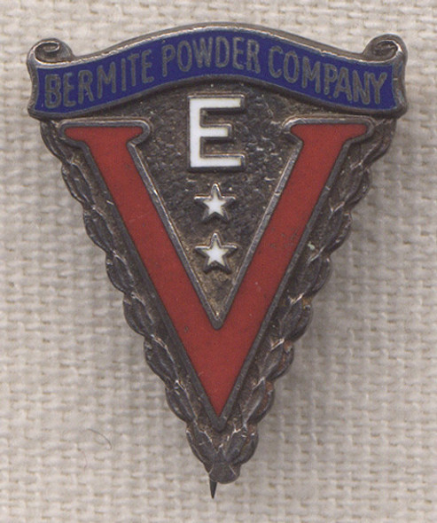 WWII Sterling 2nd "E" Award for Bermite Powder Company