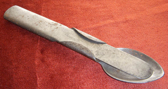 Ext. Rare Civil War Union Mess Kit Fork, Knife & Spoon Combo by W.H. Richards, Boston