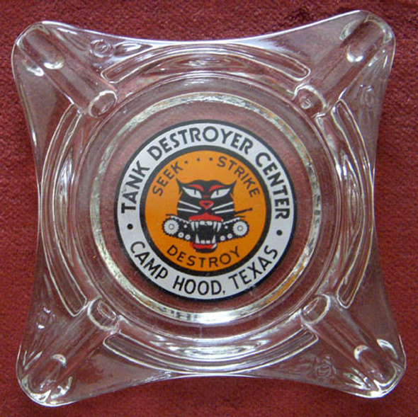 WWII US Army Tank Destroyer Center at Camp Hood, Texas Ashtray