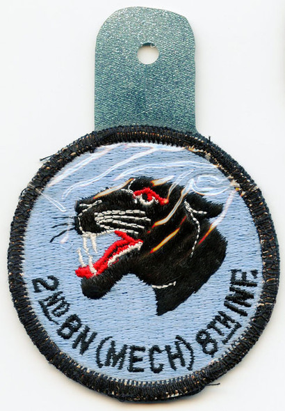 Vietnam War Era US Army 2nd of the 8th (2nd Bn Mechanized 8th Inf) Pocket Hanger