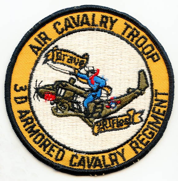 1960s US Army 3rd Armored Cavalry Regiment Pocket Patch