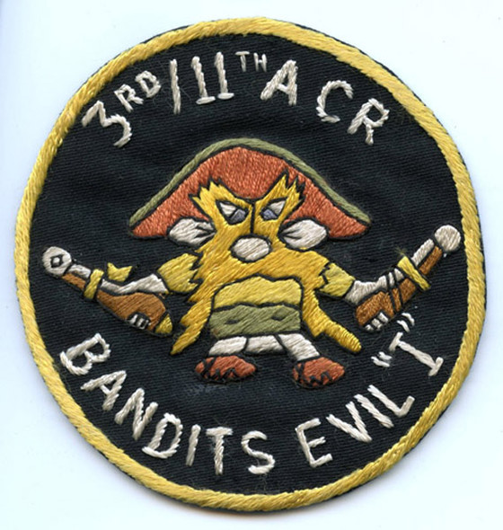 Cool Circa 1970 US Army 3rd Squadron, 11th Armored Cavalry Regiment Pocket Patch Yosemite Sa