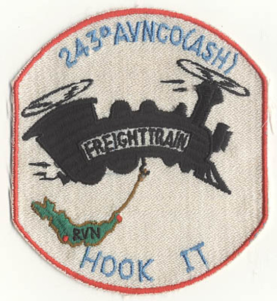 Japanese-Made Vietnam-Era 243rd Aviation Company Chinook Pocket Patch