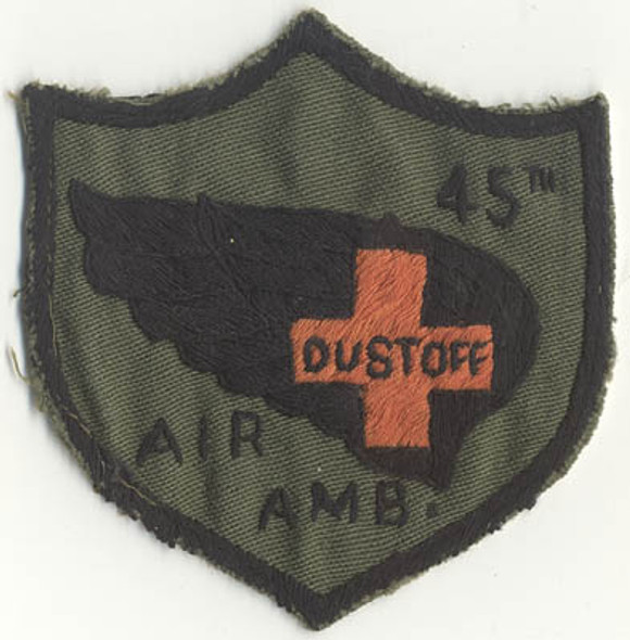 Hand-Made Vietnam 45th Air Ambulance "Dust Off" Pocket Patch