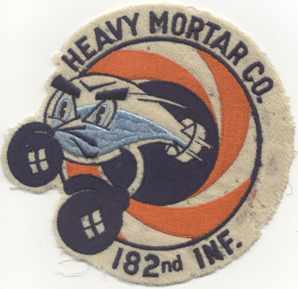 Rare 1930s-WWII United States Army 182nd Infantry Regiment Jacket Patch