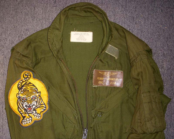 1966 Us Navy VA-65 C.O. Flight Suit Vietnam Worn by Frank Cramblet